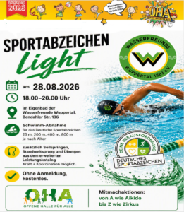 Sportabzeichen Light bei den Wasserfreunden Wuppertal!